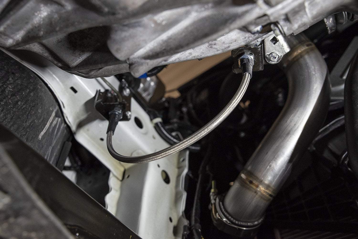 MAP Stainless Braided Clutch Line | 2016+ Honda Civic 1.5T (HDAX-CLK-SS).