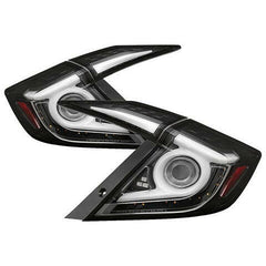 Spyder Light Bar LED Tail Lights | 2016-2019 Honda Civic 4DR (5086051).
