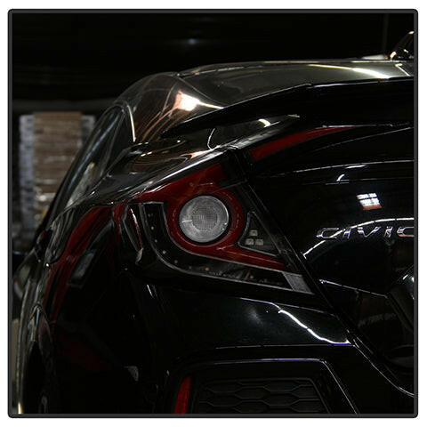 Spyder Light Bar LED Tail Lights | 2016-2019 Honda Civic 4DR (5086051).