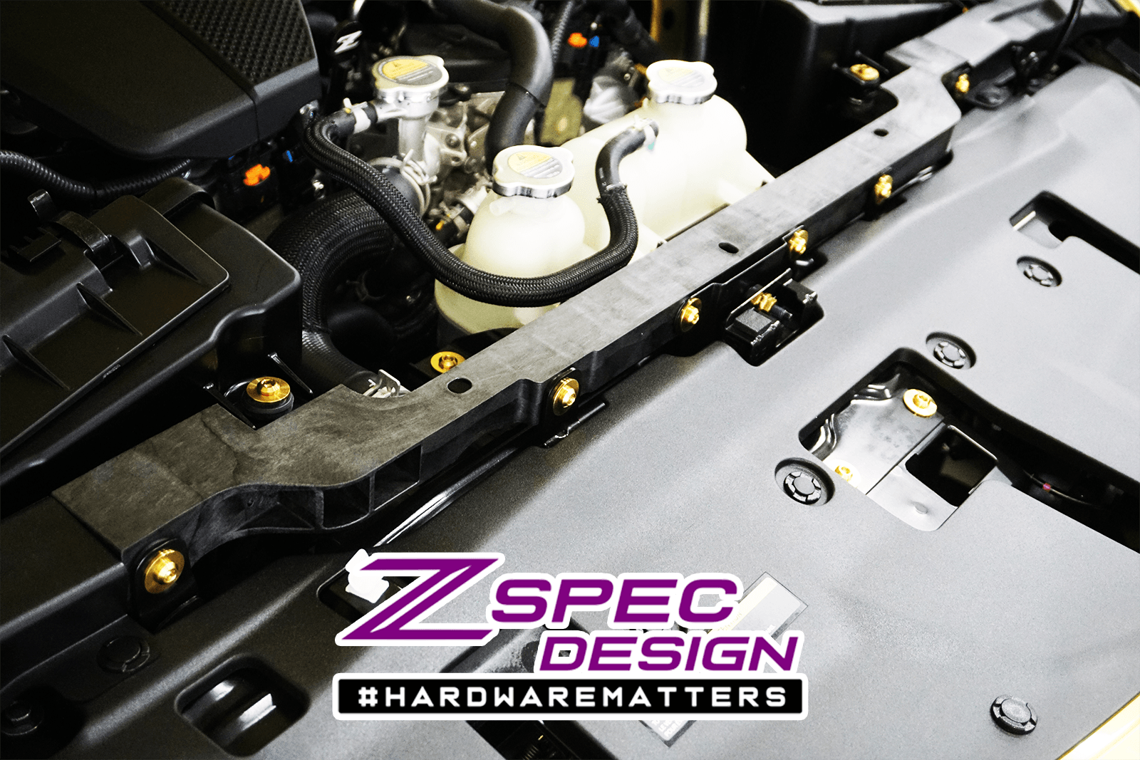 ZSPEC ”Stage 1” Dress Up Bolts® Titanium Hardware Kit | 2023+ Nissan Z 3.0TT (00843612107060).