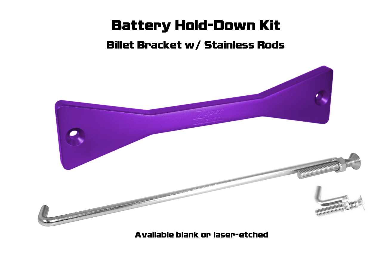 ZSPEC Billet/Stainless Battery Hold Down/Bracket | 2023+ Nissan Z (00843612134684).