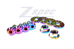 ZSPEC Strut Tower Brace/Bar Titanium Fastener Kit | 2023+ Nissan Z (00843612141590).