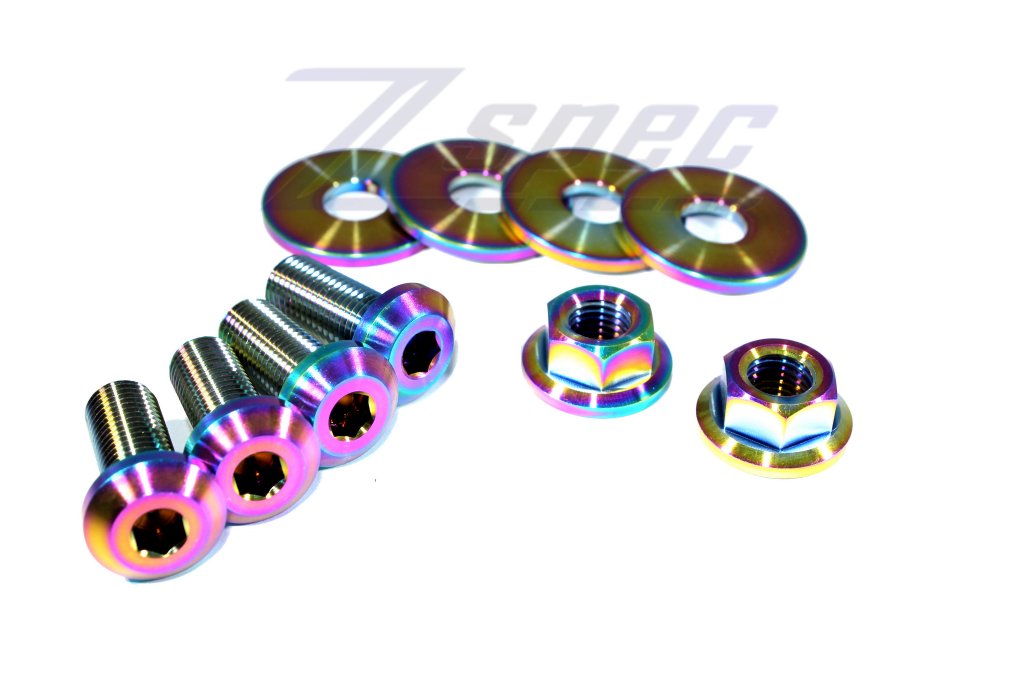ZSPEC Strut Tower Brace/Bar Titanium Fastener Kit | 2023+ Nissan Z (00843612141590).