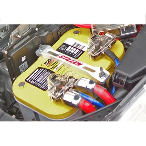 Stillen Battery Tie Down | 2003-2008 Nissan 350Z, 2009-2020 Nissan 370Z, and 2003-2007 Infiniti G35 (102020).