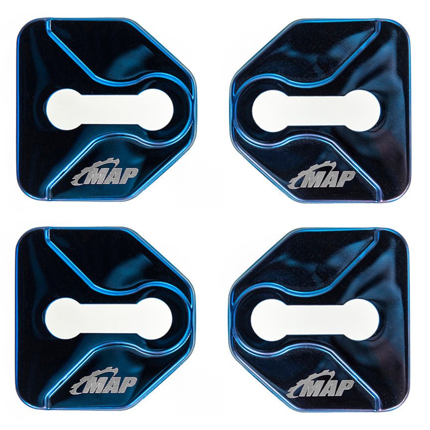 MAPerformance Door Striker Covers | 2015-2021 Subaru WRX/STI (SUB-4G-DSC).
