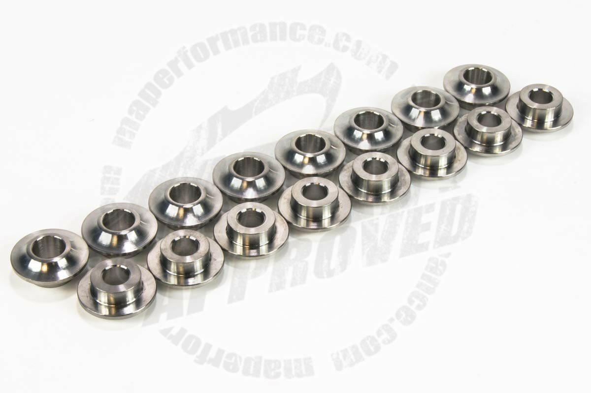 MAP Titanium Valve Spring Retainers, Set of 16 | 2003-2006 Mitsubishi Evo 8/9 (MAP EVO-TR).