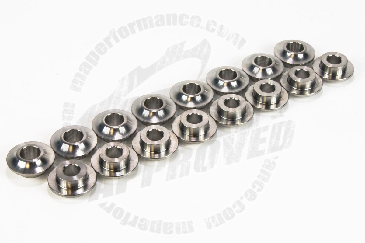 MAP Titanium Valve Spring Retainers, Set of 16 | 2003-2006 Mitsubishi Evo 8/9 (MAP EVO-TR).