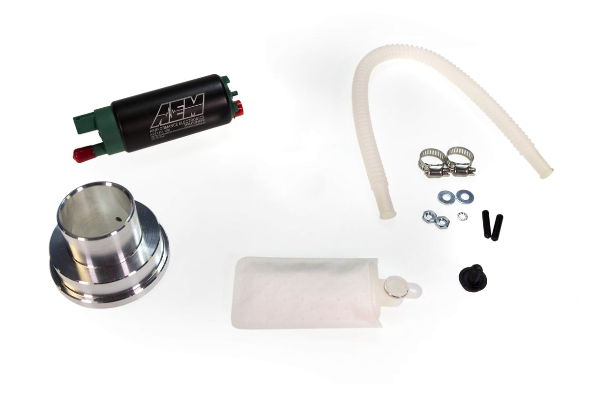 MAP Fuel Pump Install Kit w/ AEM 340lph E85 Pump | 08+ Mitsubishi Evo X / 09+ Ralliart (EVOX-FPK-AEM-E85).