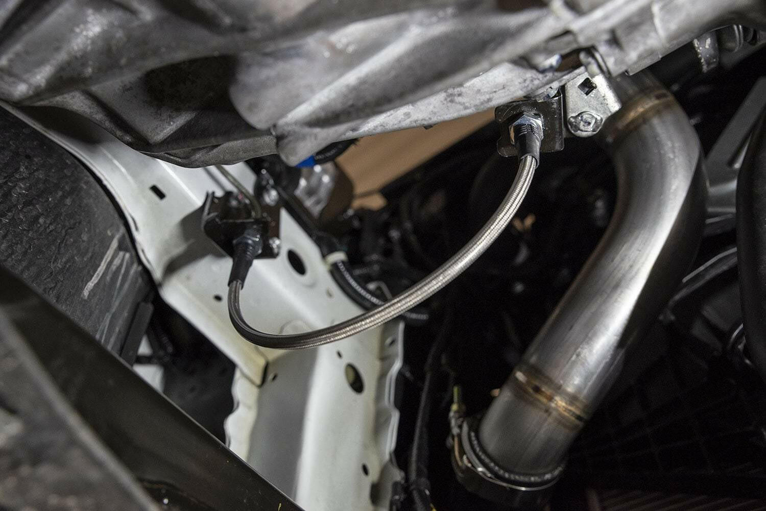 MAP Stainless Braided Clutch Line | 2016+ Honda Civic 1.5T (HDAX-CLK-SS).