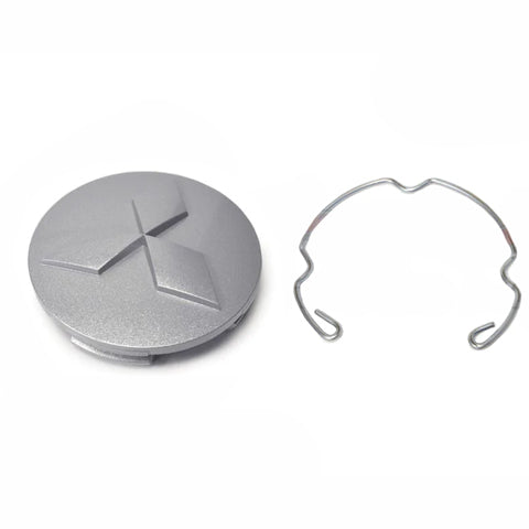 Mitsubishi OEM Wheel Center Cap and Retainer Clip | 2003-2005 Mitsubishi Evo 8 (MAP-MIT-4252A014-MB579402).