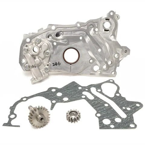 Mitsubishi OEM Oil Pump Front Cover and Gear Set | 1990-1992.5 Mitsubishi Eclipse GSX/Eagle Talon TSi/Plymouth Laser RS (MAP-MIT-6BOLT-FTCASE).