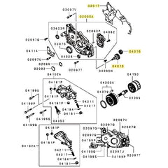 Mitsubishi OEM Oil Pump Front Cover and Gear Set | 1990-1992.5 Mitsubishi Eclipse GSX/Eagle Talon TSi/Plymouth Laser RS (MAP-MIT-6BOLT-FTCASE).