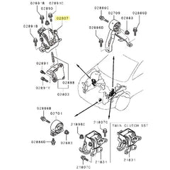 Mitsubishi OEM Engine Mount | 2008-2015 Mitsubishi Evo X GSR (MN184341).