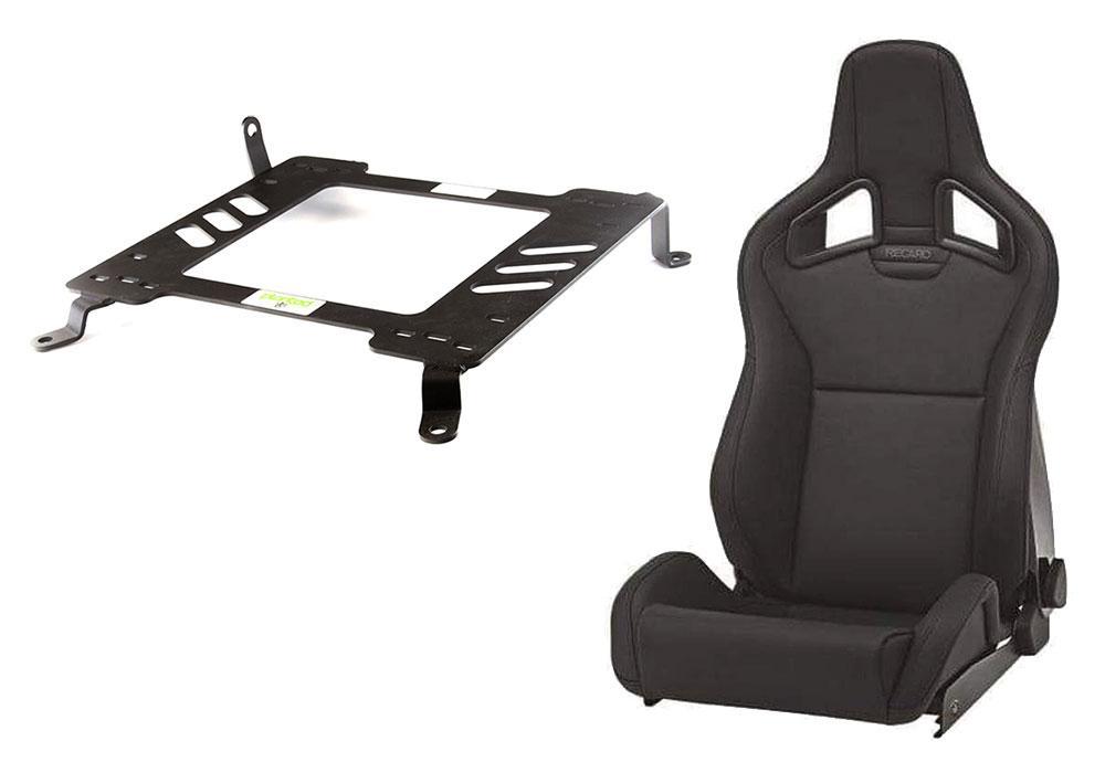 Recaro Cross Sportster CS Seats + Planted Mounting Hardware Combo | 2008-2015 Mitsubishi Evo X.