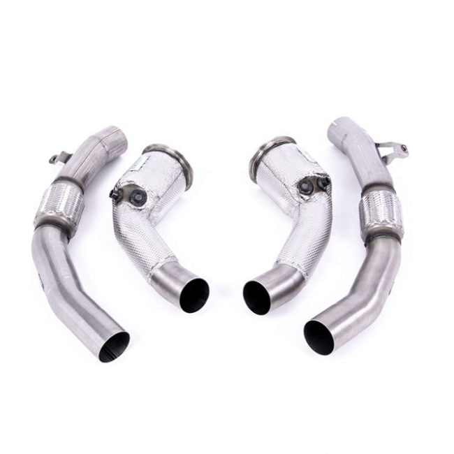 Milltek Large Bore Downpipes with Race Cats for C8 Audi RS6 / RS7 and D5 Audi S8