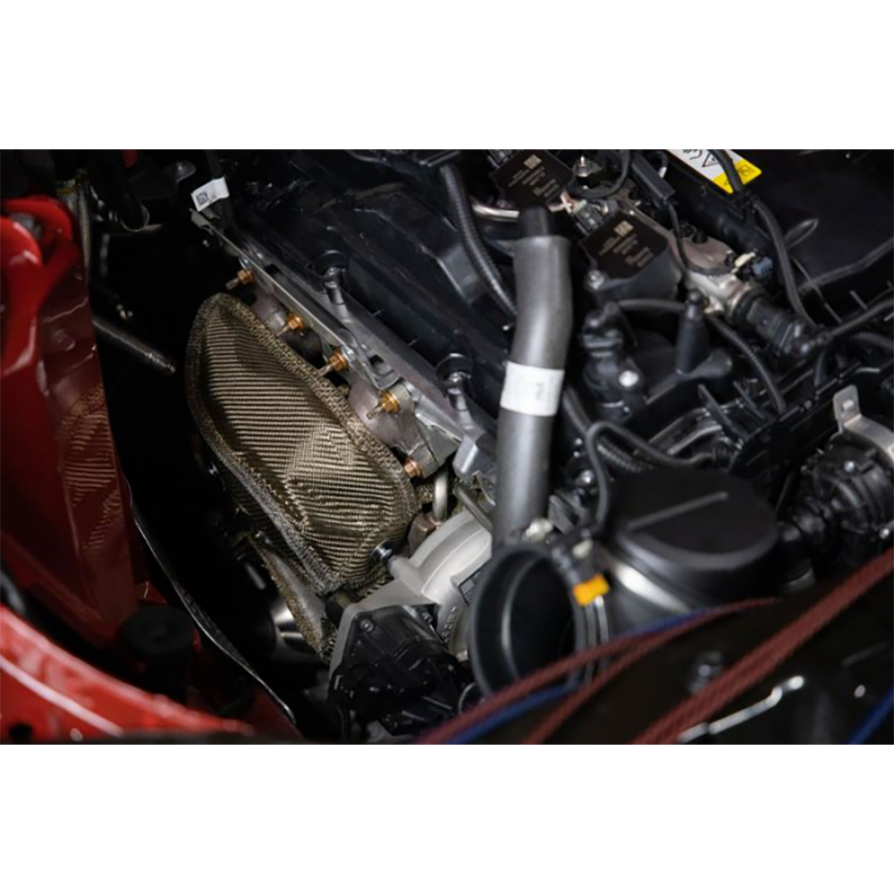 Mishimoto Titanium Turbo Blanket | 2020-2026 Toyota GR Supra 3.0L (MMTB-SUP-20)