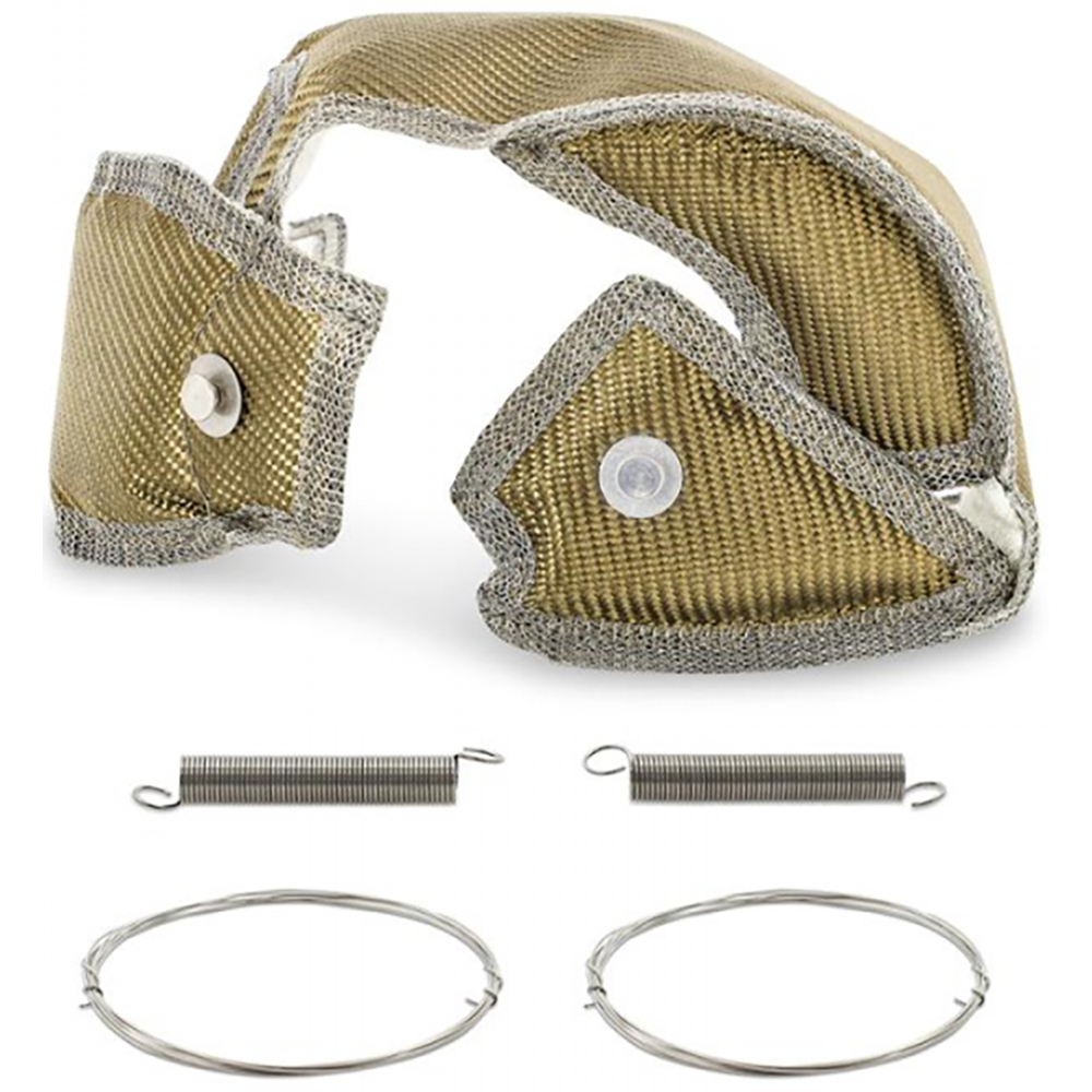 Mishimoto Titanium Turbo Blanket | 2020-2026 Toyota GR Supra 3.0L (MMTB-SUP-20)