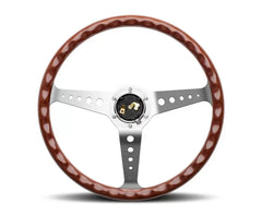 Momo California Wood Mahogany Wood, Polished Spokes.