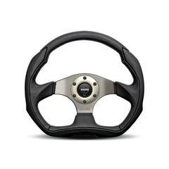 MOMO Eagle 350mm Black Leather Steering Wheel (EAG35BK0S).