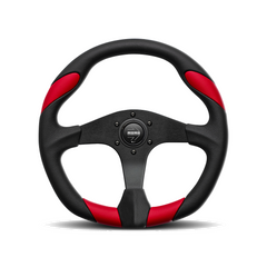 MOMO Quark 350mm Black Polyurethane Steering Wheel (QRK35BK0).