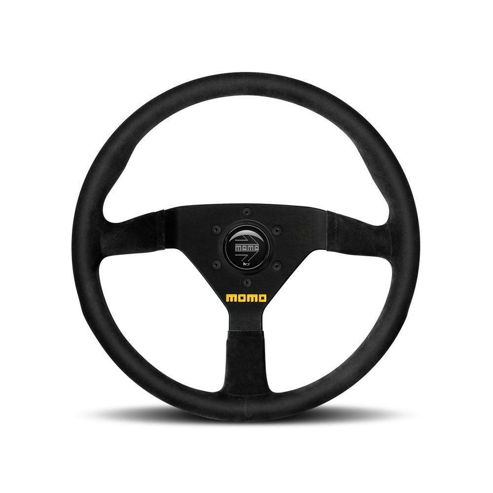 MOMO MOD.78 350mm Black Leather Steering Wheel (R1909/35L).