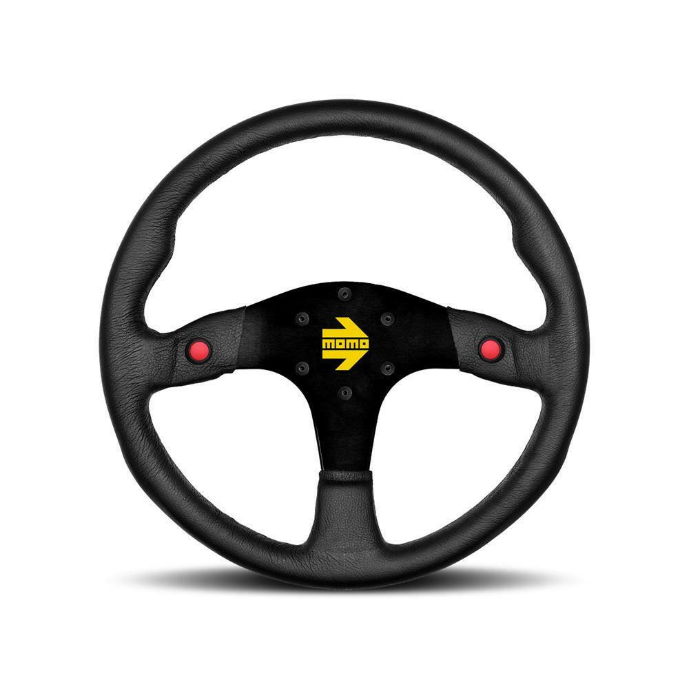 MOMO MOD.80 350mm Black Leather Steering Wheel (R1980/35L).