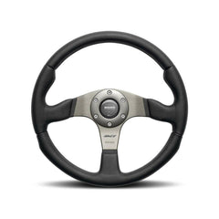 MOMO Race 320mm Black Leather Steering Wheel (RCE32BK1B).