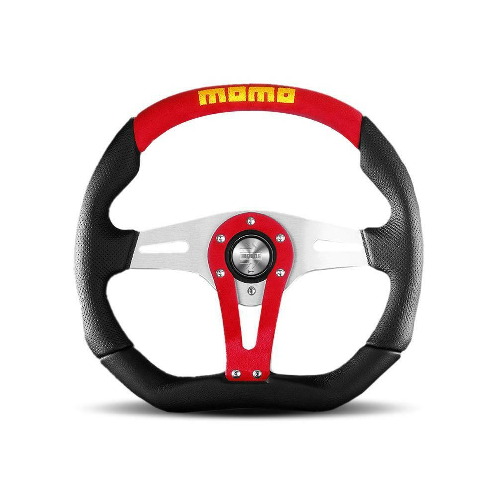 MOMO Trek 350mm Black Airleather Steering Wheel (TRK35BK0).