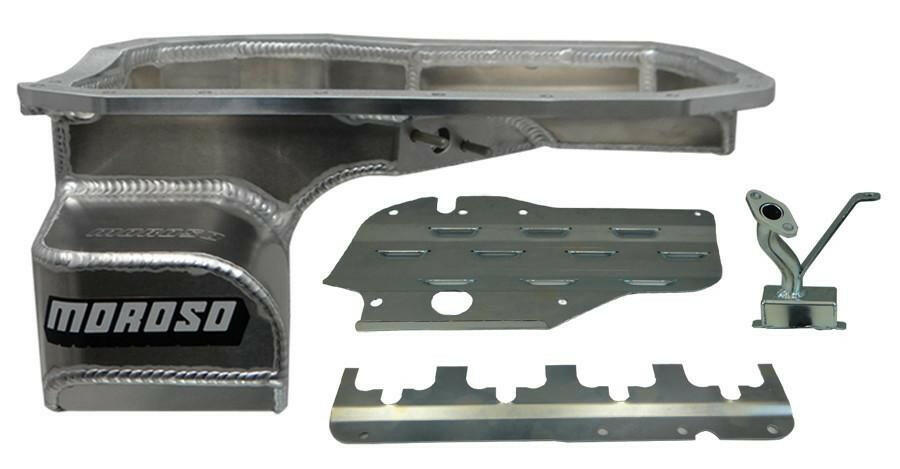Moroso Wet Sump Oil Pan - Baffled | 2002-2007 Mitsubishi EVO 7/8/9 (20967).
