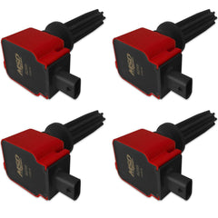 MSD Ignition Coil 4-Pack | 2015-2021 Ford Mustang Ecoboost, 2013-2018 Ford Focus ST, and 2016-2018 Ford Focus RS (82594).