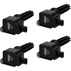 MSD Ignition Coil 4-Pack | 2015-2021 Ford Mustang Ecoboost, 2013-2018 Ford Focus ST, and 2016-2018 Ford Focus RS (82594).
