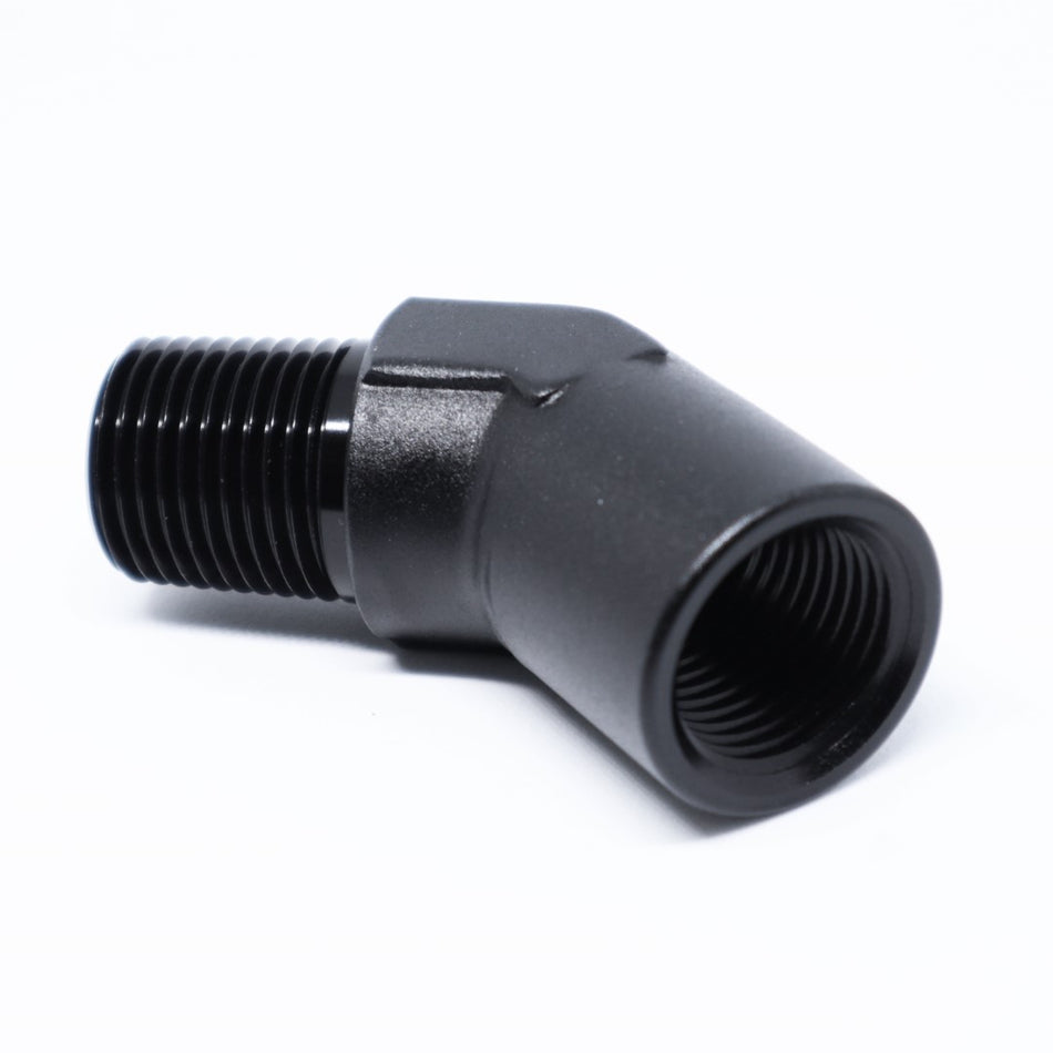 FLF NPT Male to NPT Female Adapter, 45 Degree