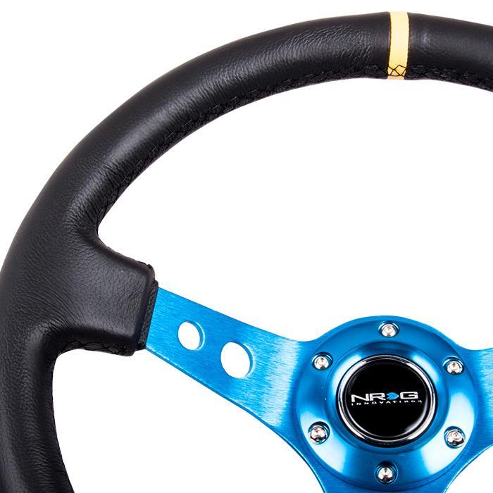 NRG RST-006 Sport Steering Wheels - 350mm x 3” Deep - Premium Leather
