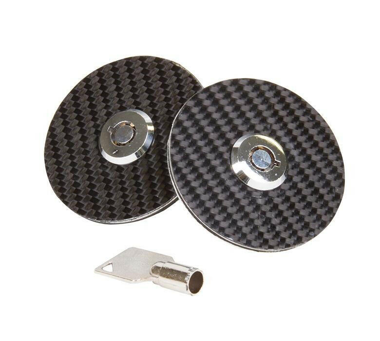 NRG Black Carbon Fiber Overlay Hood Lock w/ key.