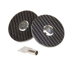 NRG Black Carbon Fiber Overlay Hood Lock w/ key.