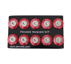NRG Fender Washer Kit w/Rivets For Plastic - Set of 10 (FW-100).