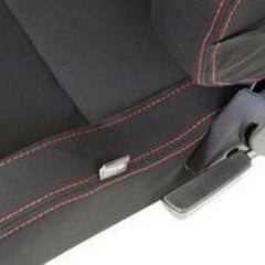 NRG Sport Seats - Type-R Cloth w/NRG Logo - Black w/Red Stitch (RSC-200L/R).