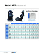 NRG Carbon Fiber Bucket Seat - Large (RSC-300).