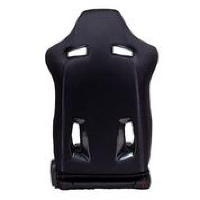NRG Sport Seats - Cloth w/NRG Logo & NRG Arrow Cushion Imprint - Black w/Red Stitch (RSC-800L/R).