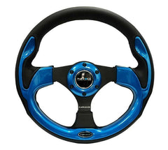 NRG 320mm Sport Steering Wheel w/ Blue Trim.