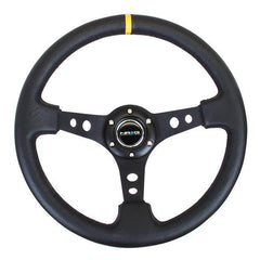 NRG RST-006 Sport Steering Wheels - 350mm x 3” Deep - Premium Leather