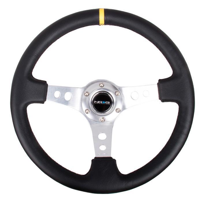 NRG RST-006 Sport Steering Wheels - 350mm x 3” Deep - Premium Leather