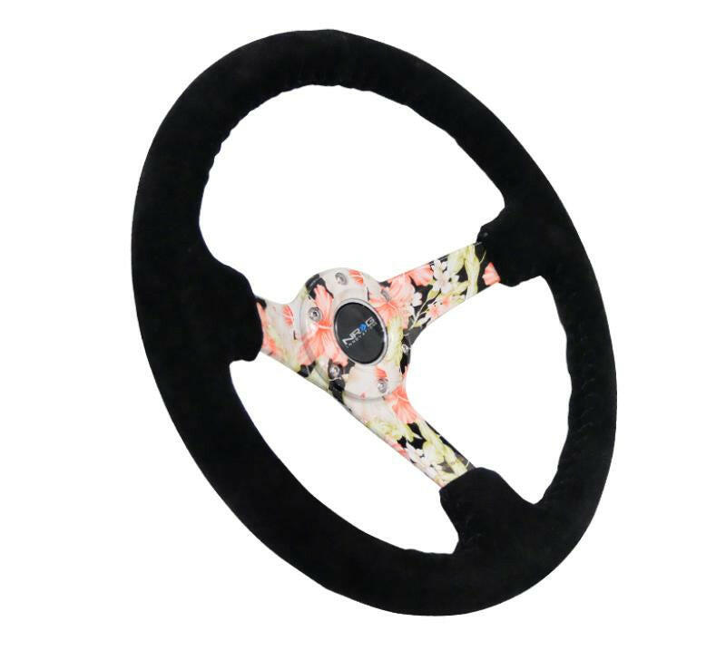 NRG Reinforced Steering Wheel - 350mm / 3in. Deep.