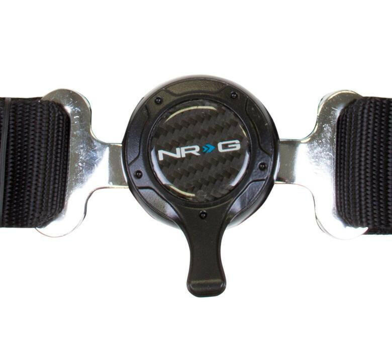 NRG 4 Point Seat Belt Harness / Cam Lock- Black (SBH-4PCBK).