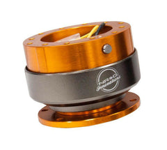 NRG Steering Wheel Quick Release Kit Gen 2.0 - Rose Gold Body/ Titanium Chrome Ring.