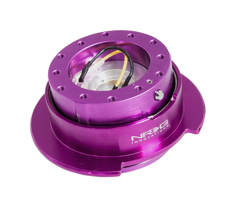 NRG Steering Wheel Quick Release Kit Gen 2.5 (interchangeable Ring) - Purple Body/Purple Ring.