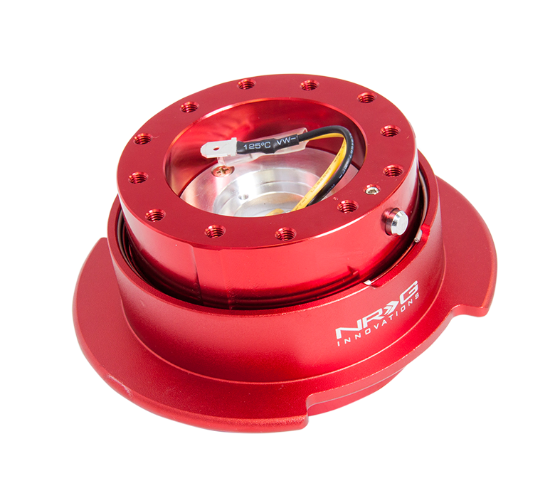 NRG Steering Wheel Quick Release Kit Gen 2.5 (interchangeable Ring) - Red/Red Ring.