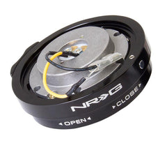 NRG Steering Wheel Thin Quick Release Black