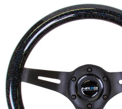 NRG 310mm Steering Wheels - Matte Spokes - Black Sparkled (ST-310BSB-BK).