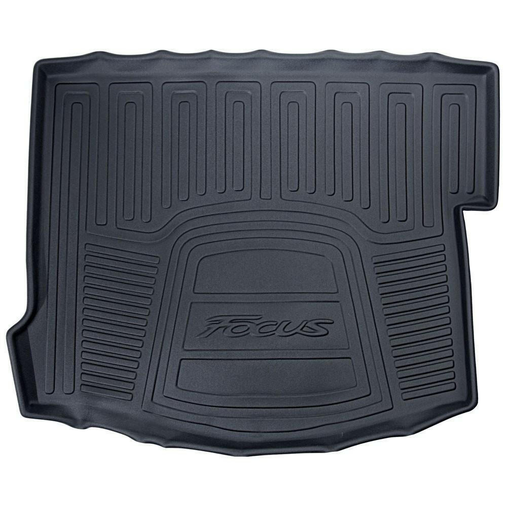 Ford OEM Rubber Trunk Mat | 13-18 Ford Focus ST / 16-18 Focus RS (CM5Z-6111600-HA).